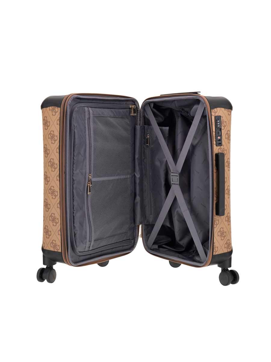 Trolley Guess marrone con logo 4G all over TWOB8688982 LGW Guess 