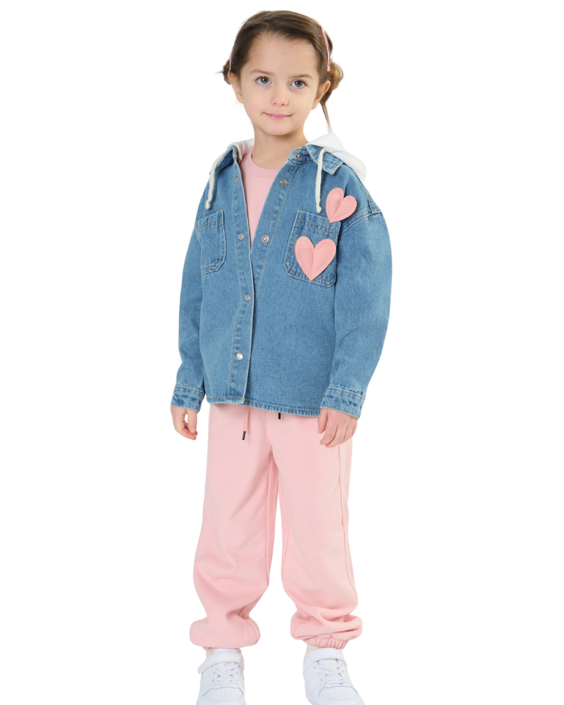 Camicia over Tobetoo in denim con cappuccio in tessuto TB904W25 JEA Tobetoo 