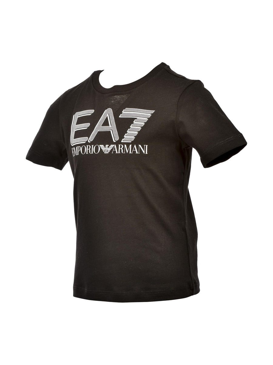 T-shirt nera con stampa EA7 3LBT53BJ02Z 1200 Armani EA7 