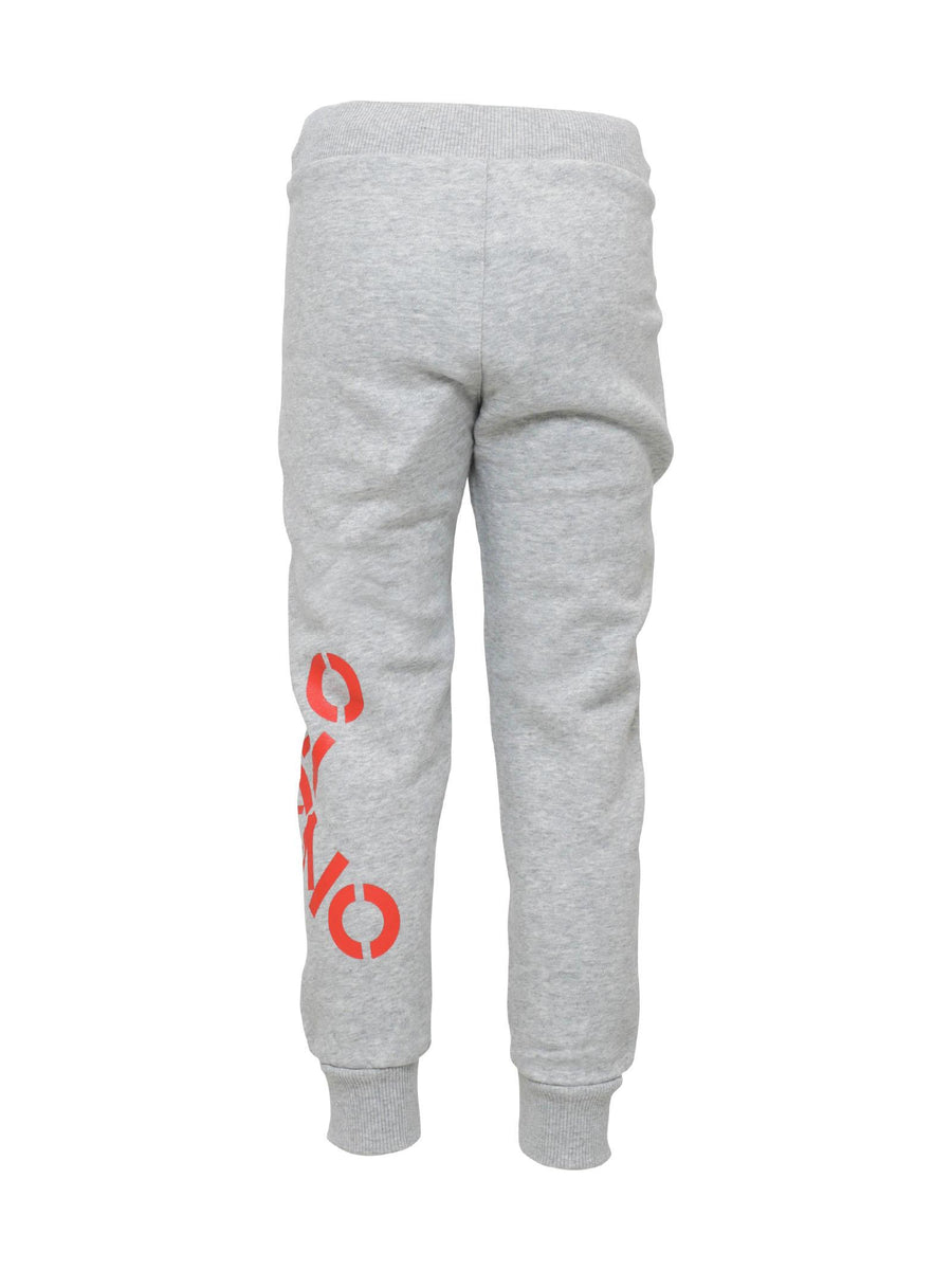 Pantalone tuta grigio con doppia stampa K24275 A41 Kenzo 