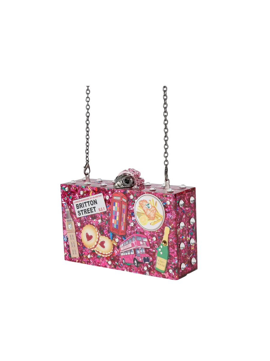 Pochette rigida "London Box Clutch bag" Kurt Geiger fucsia 418 UNI Kurt Geiger 