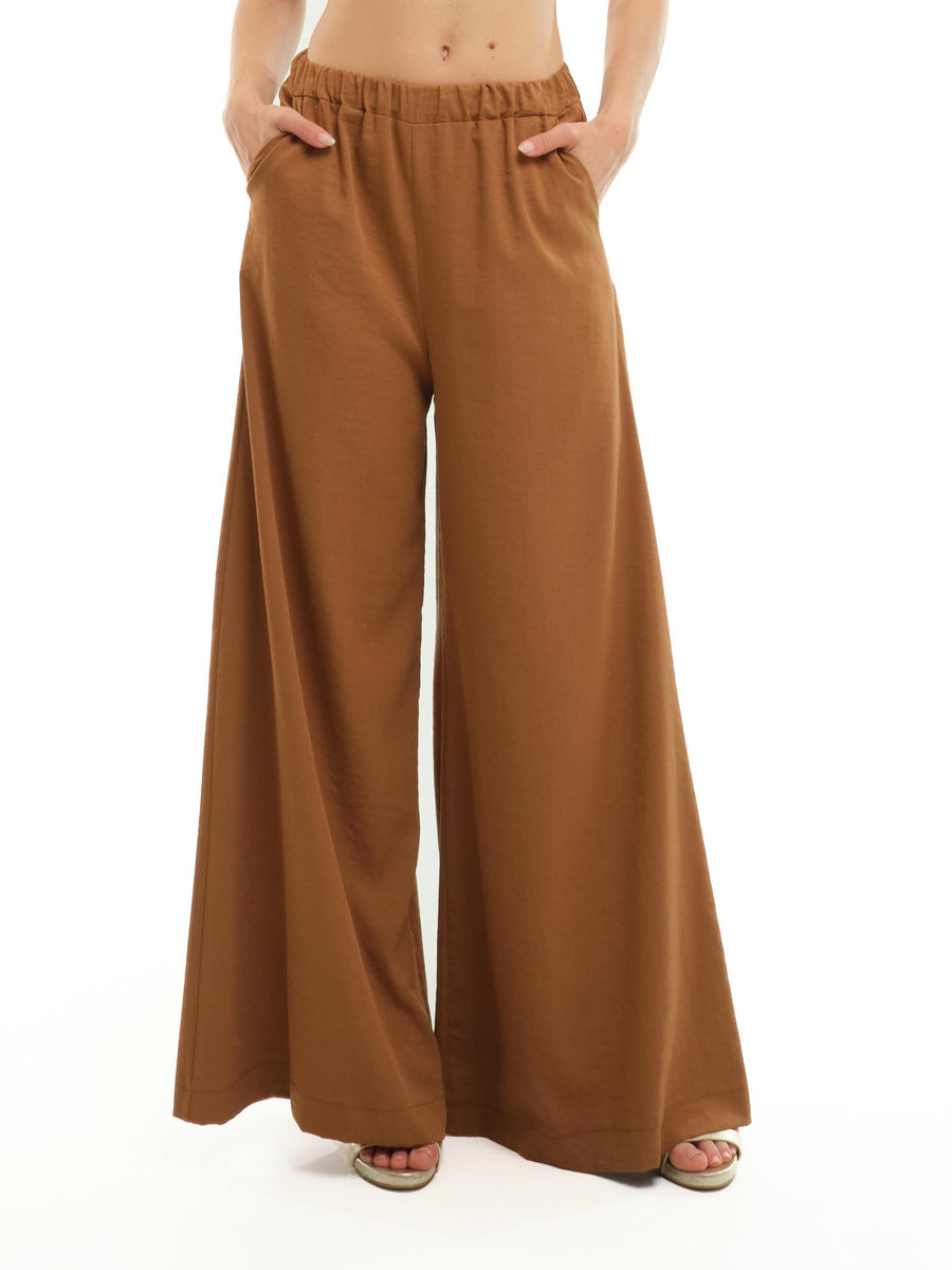 Pantalone ampio Imperial tabacco a vita alta P4G4JYI TABACCO Imperial 