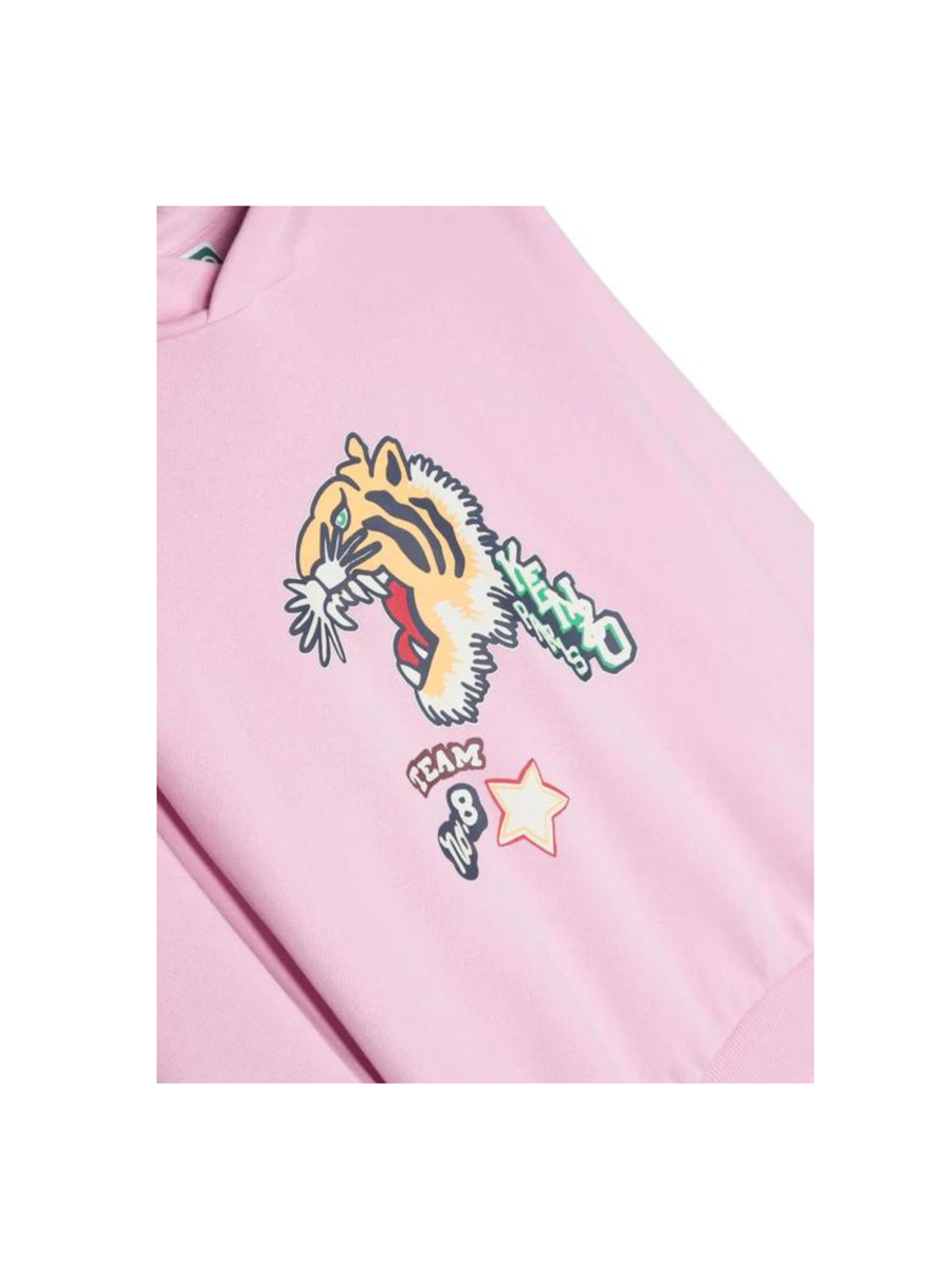 Felpa con stampa rosa K15693 456 Kenzo 
