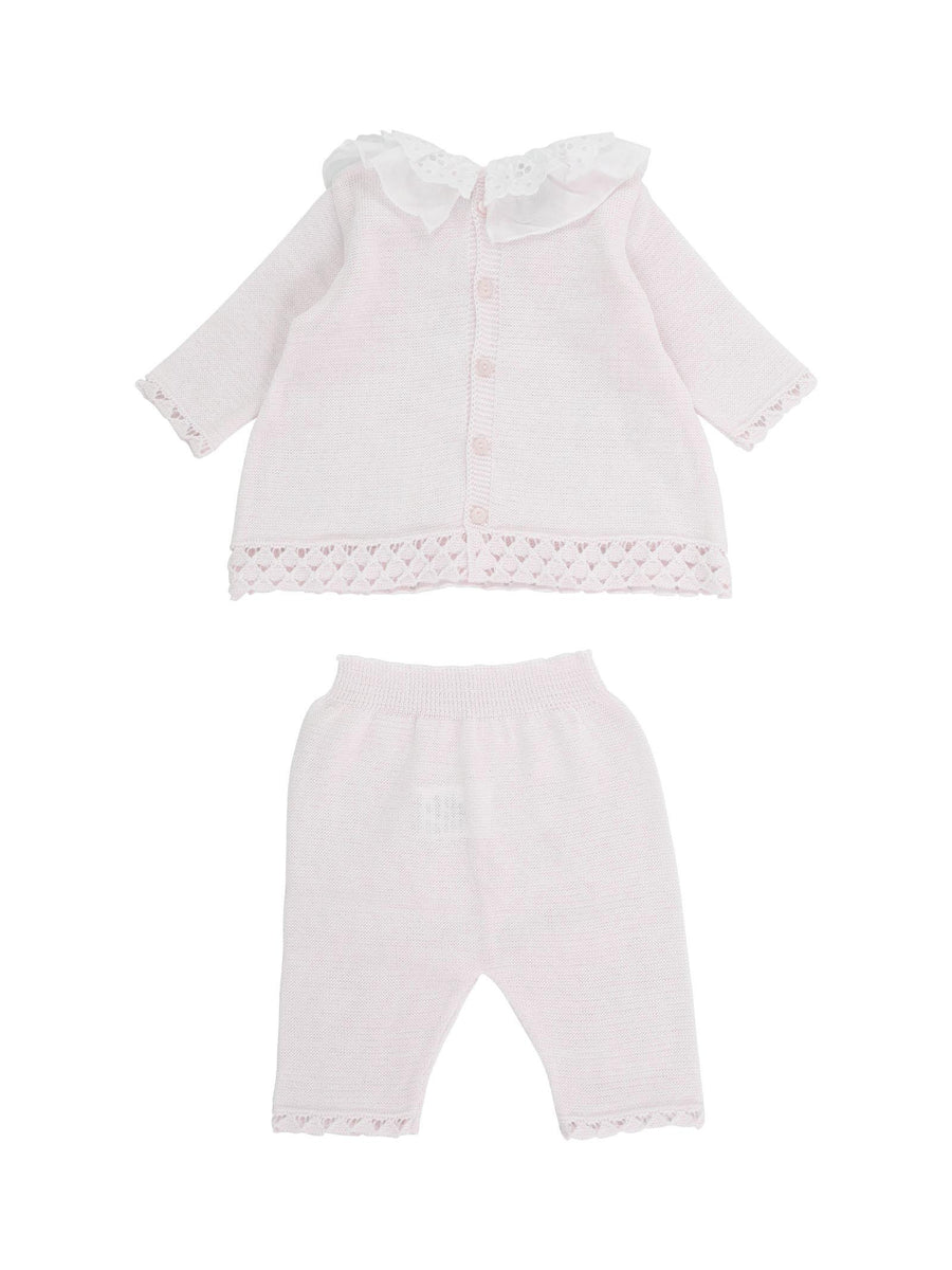 Completo tutina due pezzi rosa cipria EL1519L 3S Marlù 