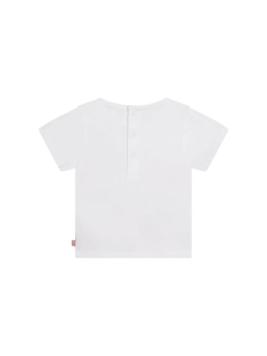 T-shirt stampa tropical Y05248 BIANCO Carrement Beau 