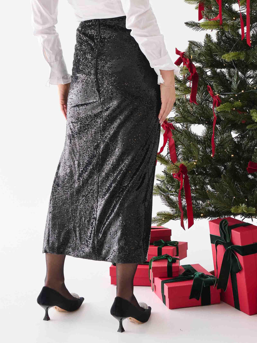 Gonna in paillettes Silence Limited nera SLGO002 BLACK Silence Limited 