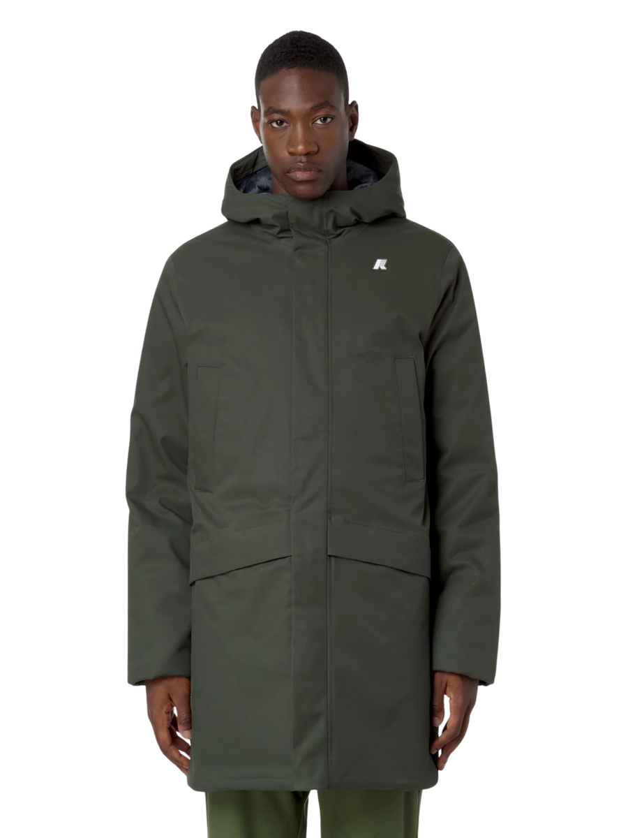 Giubbino "Jarno Twill Marmotta" K-Way verde K8133FW AL7 K-WAY 