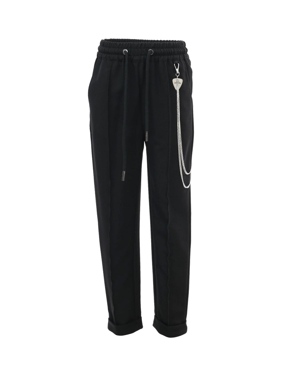 Pantalone nero con catena RBP23129PA BLACK John Richmond 