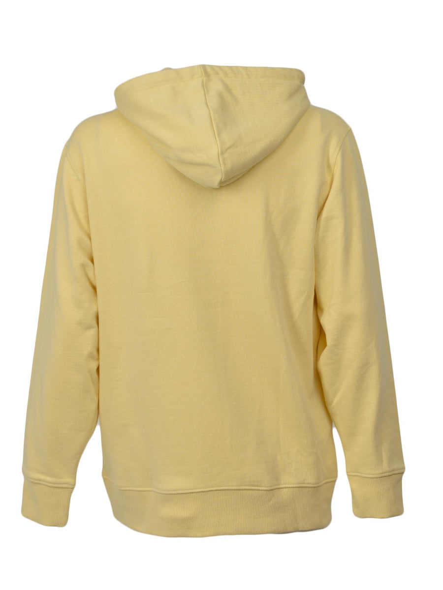 Felpa basic con cappuccio gialla 16077368 SUN Selected 