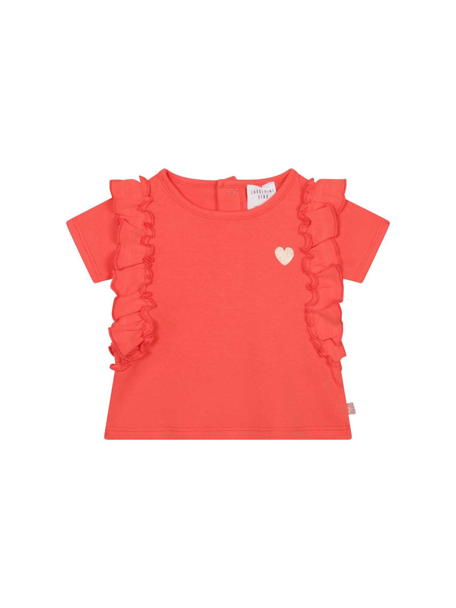 T-shirt pesca con stampa cuore Y05253 PESCA Carrement Beau 