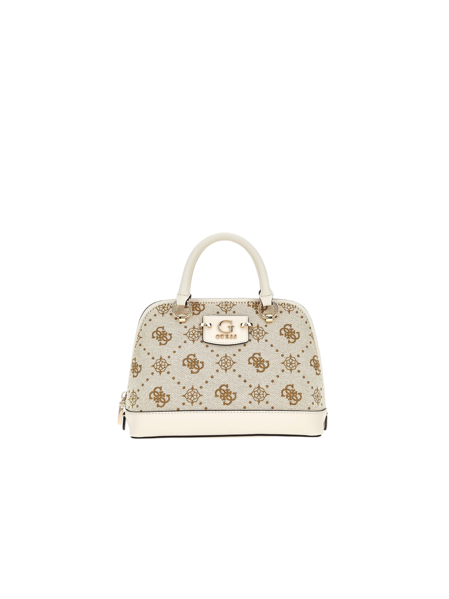 Borsa a mano Guess beige con logo 4G all over HWCP9654050 OFL Guess 