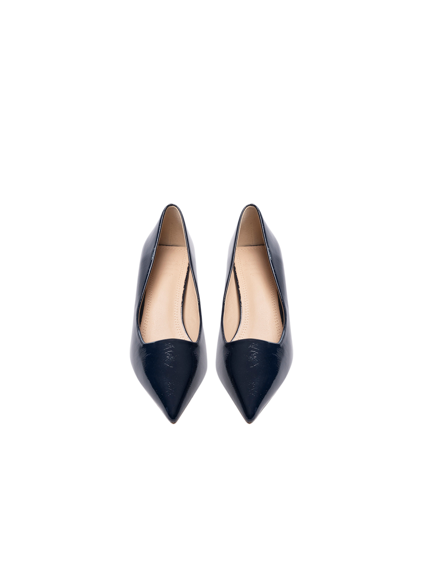 Decolleté "Jane" TwentyFourhaitch blu in vernice JANE BLU TwentyFourhaitch 