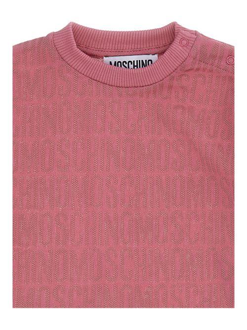 Abitino all over logo lettering tono su tono MDV0BDM0J03 86197 Moschino 