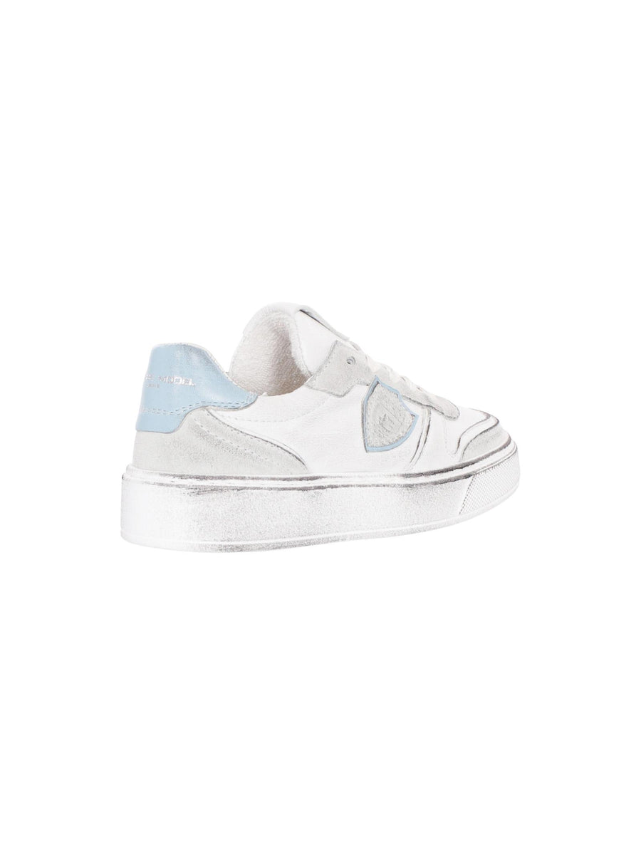 Sneakers bambino Philippe Model Nice bianche e turchese 78524 3 Philippe Model 