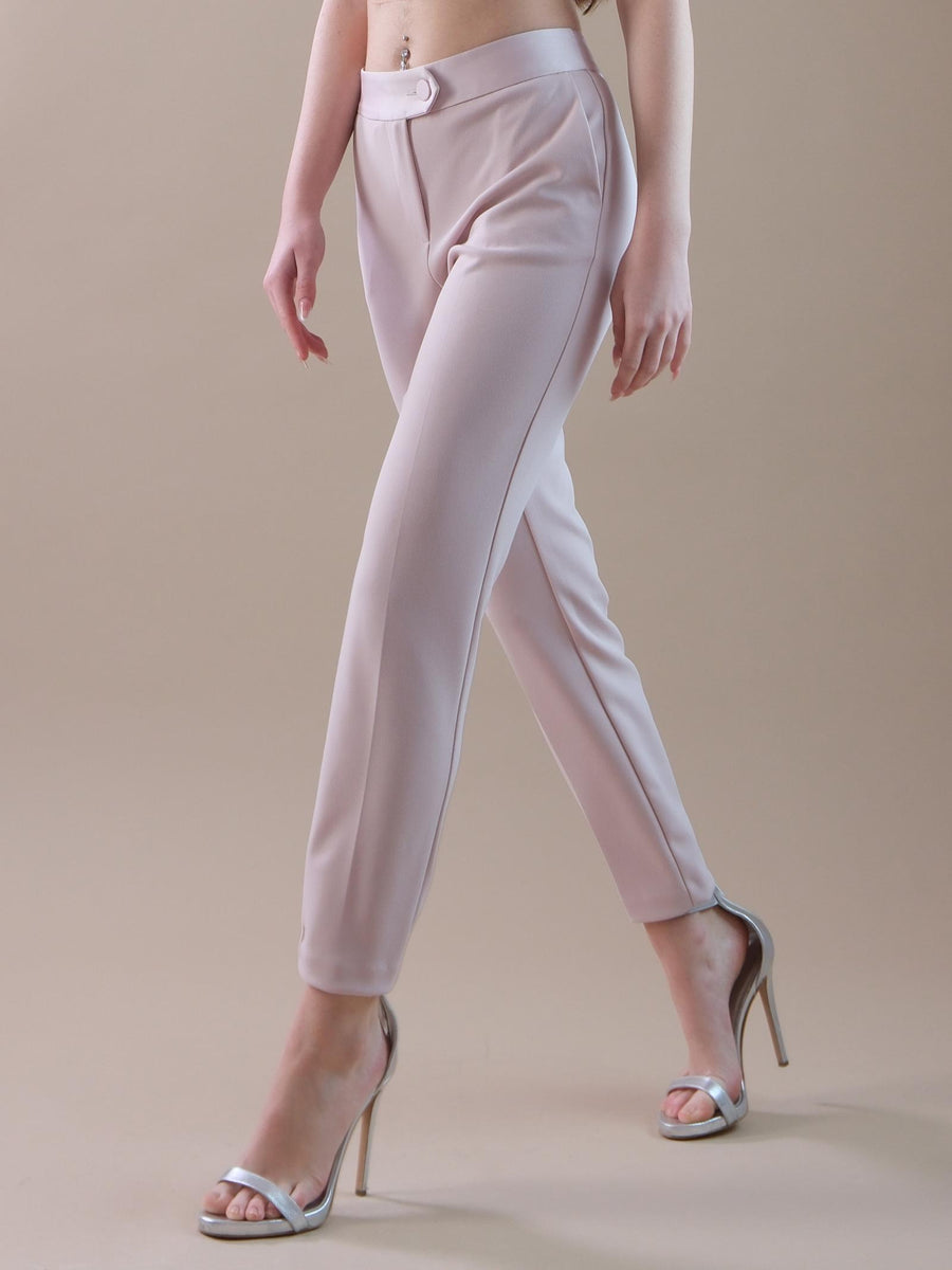 Pantaloni smoking slim-fit rosa chiaro PVN2HAW CANDY Imperial 