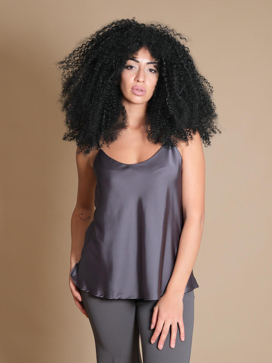 Bluse Imperial grigio piombo scollo rotondo RGJ5IDG PIOMBO Imperial 