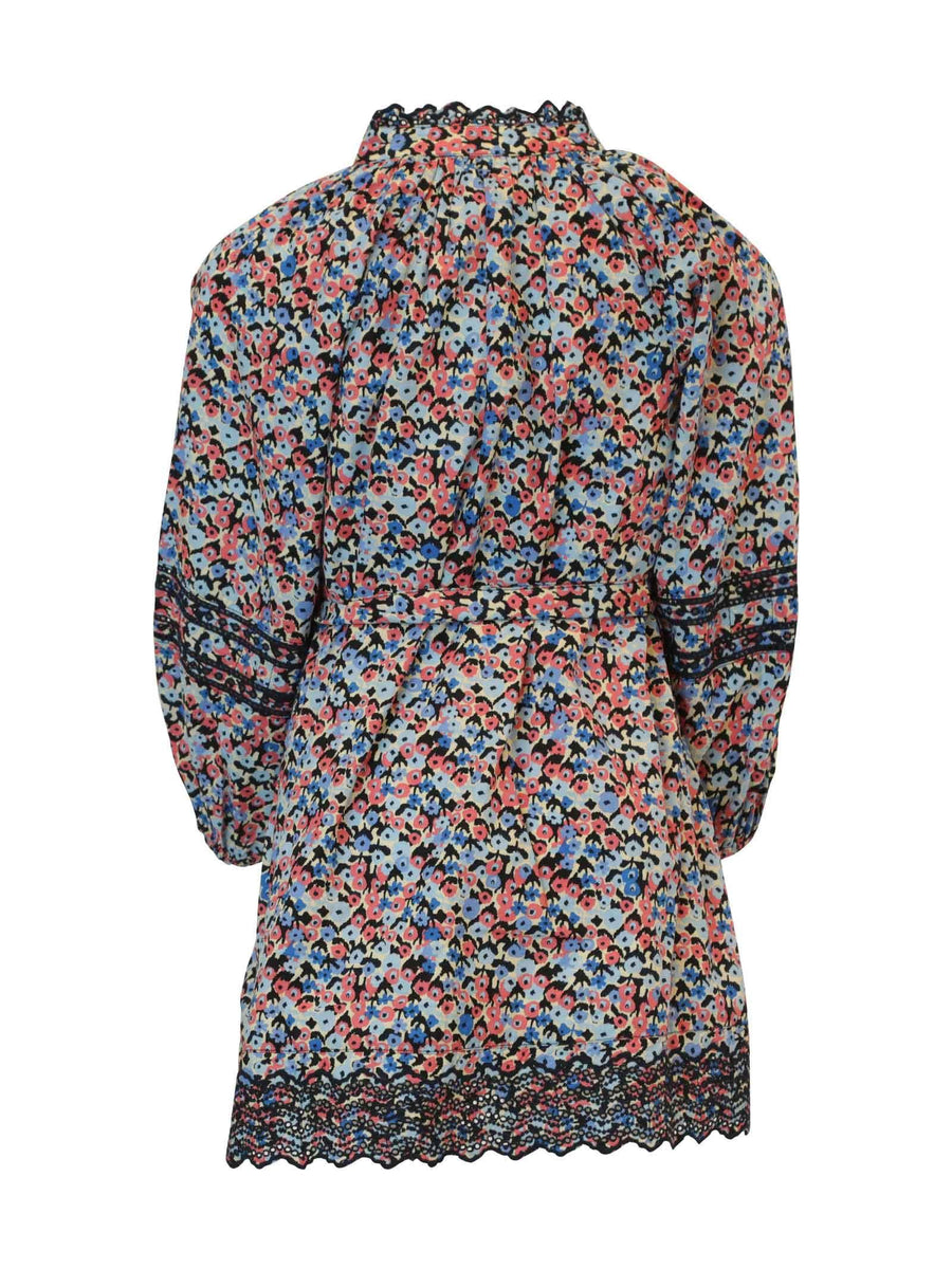 Abito camicia floreale blu 168259 0604 Scotch & Soda 