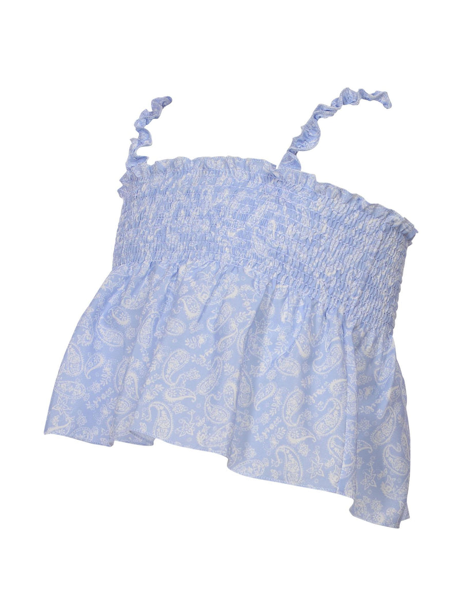 Top azzurro paisley MT0600 UNI Vicolo 