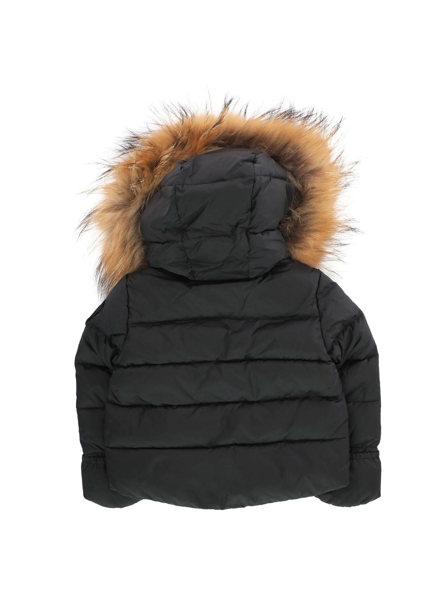 Piumino neonato nero con pelliccia 23WBBXC02296 999 Blauer 