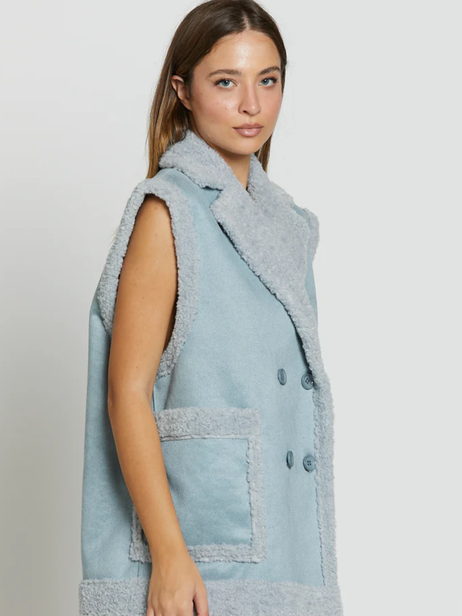 Cappotto montone smanicato Silence Limited Alaska polvere GILET POLVERE Silence Limited 