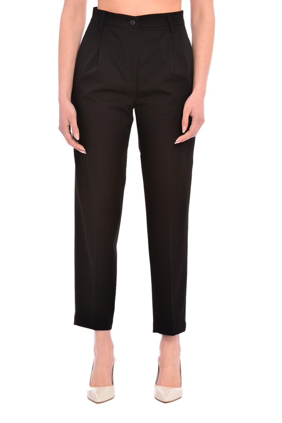 Pantalone nero Nicole america NICOLE3520 NE RAYURES NOIR 