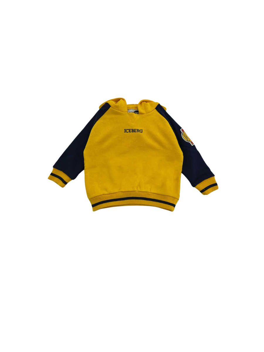 Felpa Iceberg gialla maxi Bugs Bunny posteriore MFICE5311B YELLOW Iceberg 