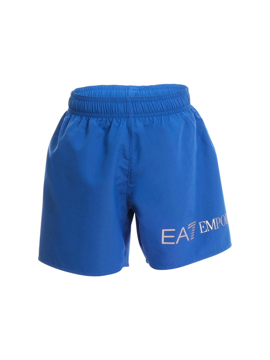 Costume Armani EA7 blu con logo lettering laterale 7B000109 MB015 Armani EA7 