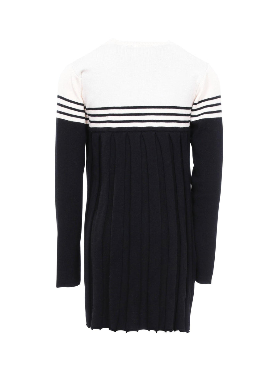 Abito tricot Elisabetta Franchi nero e beige EFAB567 D542 Elisabetta Franchi 