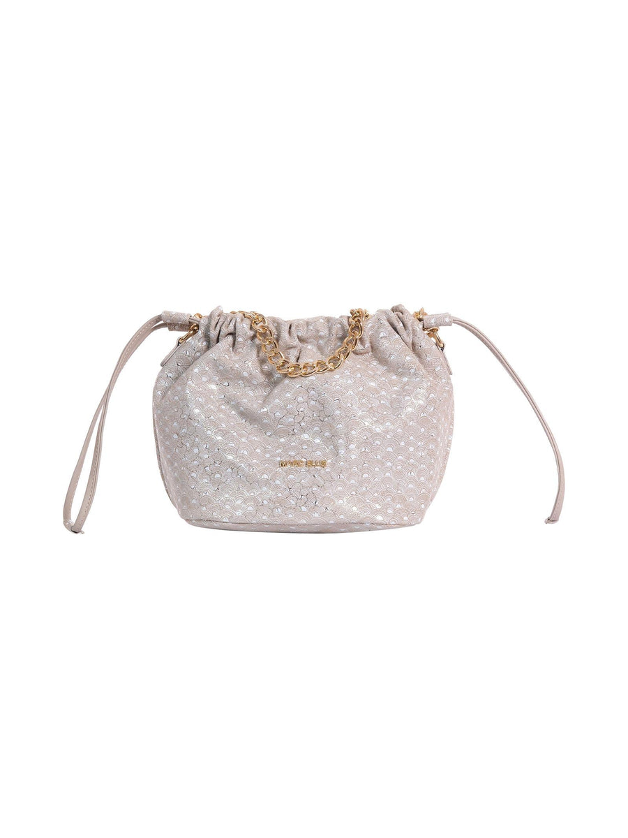 Secchiello "peggy" Marc Ellis beige con dettagli glitterati PEGGY DOVE/GOLD Marc Ellis 