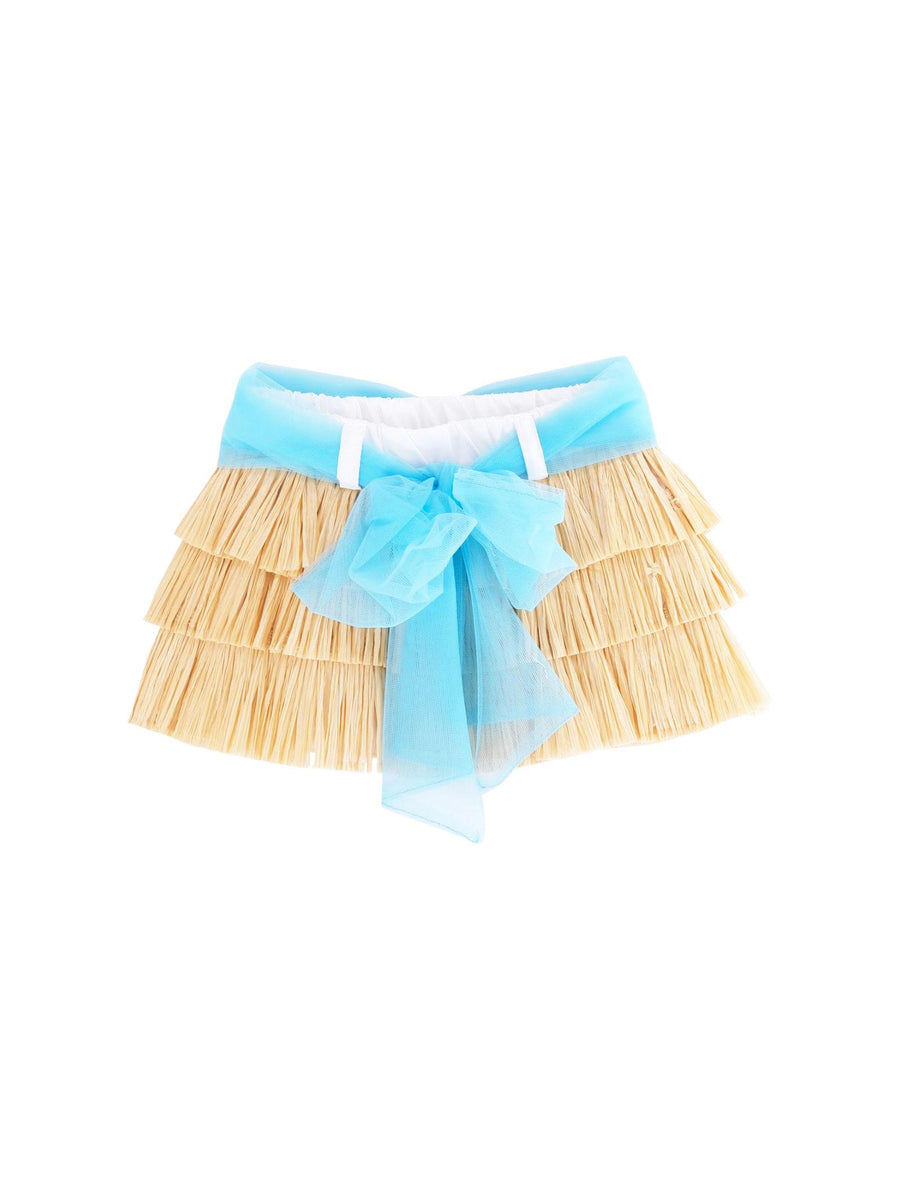 Gonna Miss Grant effetto paglia con fiocco in tulle MG1314 AVANA Miss Grant 