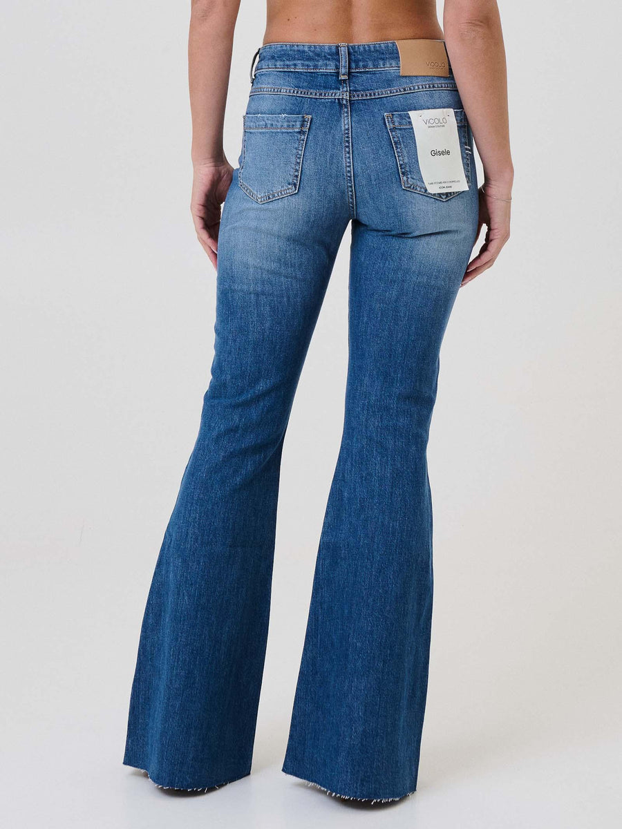 Jeans "Gisele Flare" Vicolo in denim DF5164 DNM Vicolo 