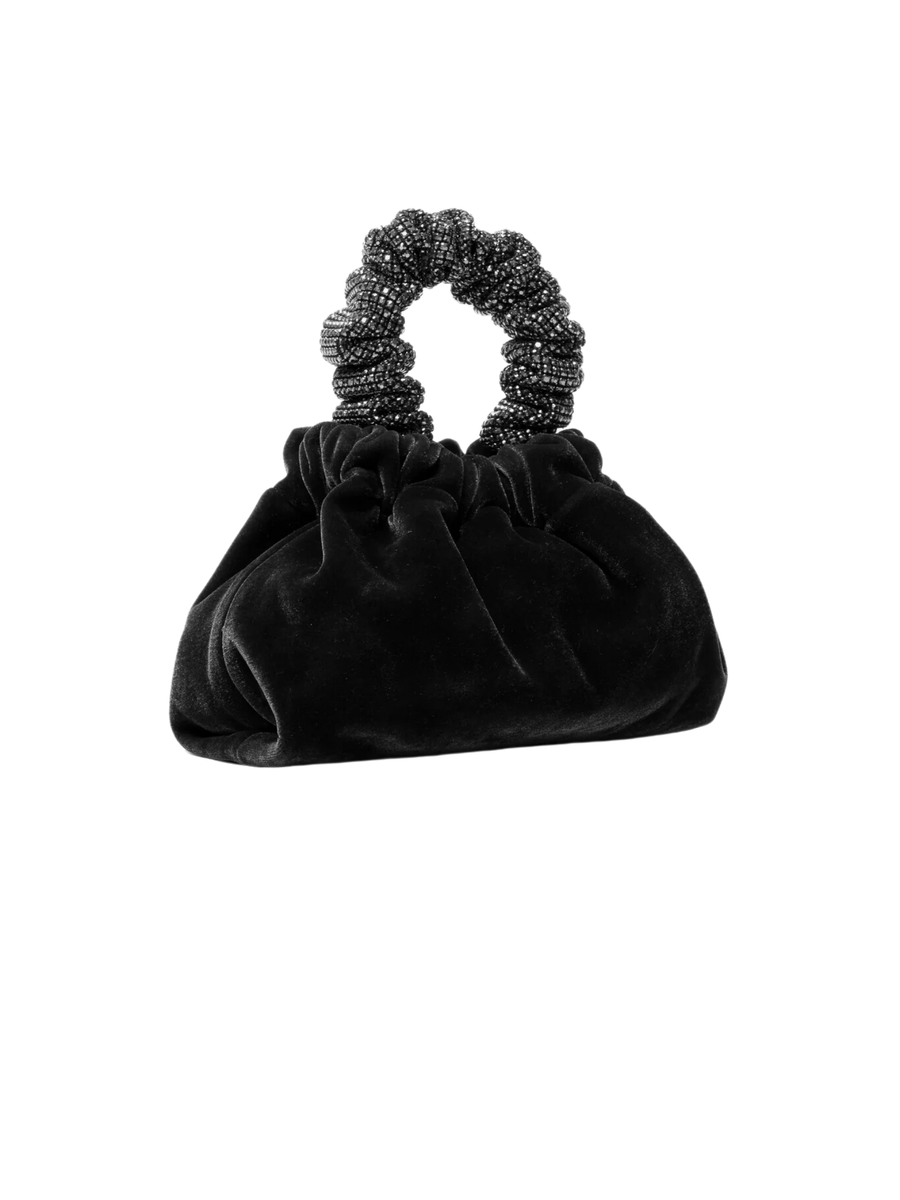 Borsa pouch TwentyFourhaitch Anaan in velluto nera ANAAN NERO TwentyFourhaitch 