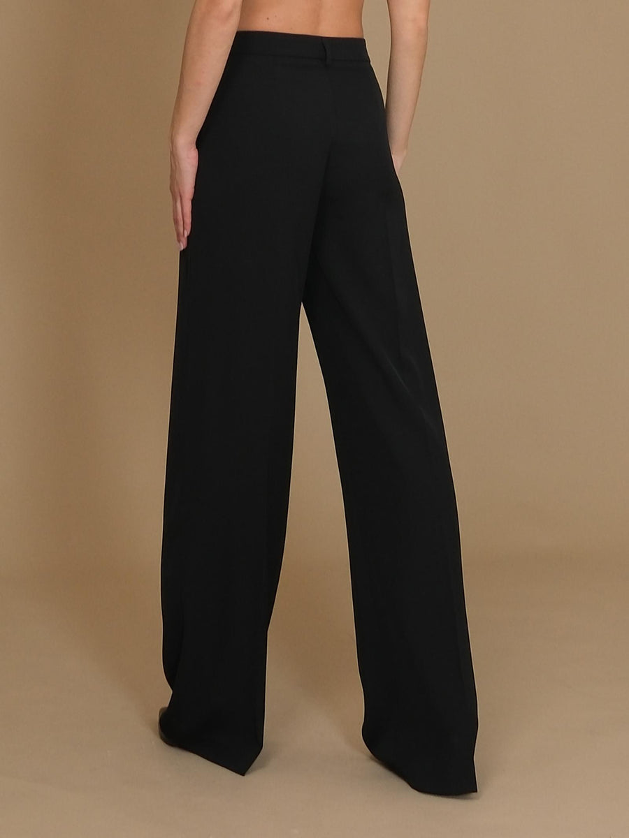 Pantalone "agata" Silence Limited nero a palazzo SD2028 NERO Silence Limited 