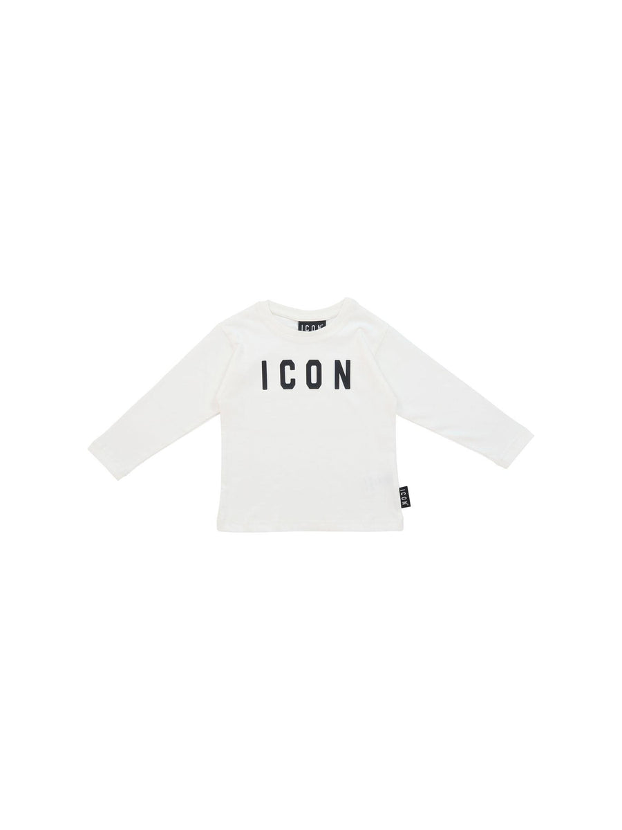 T-Shirt a maniche lunghe Icon bianco panna L00875 PANNA Icon 