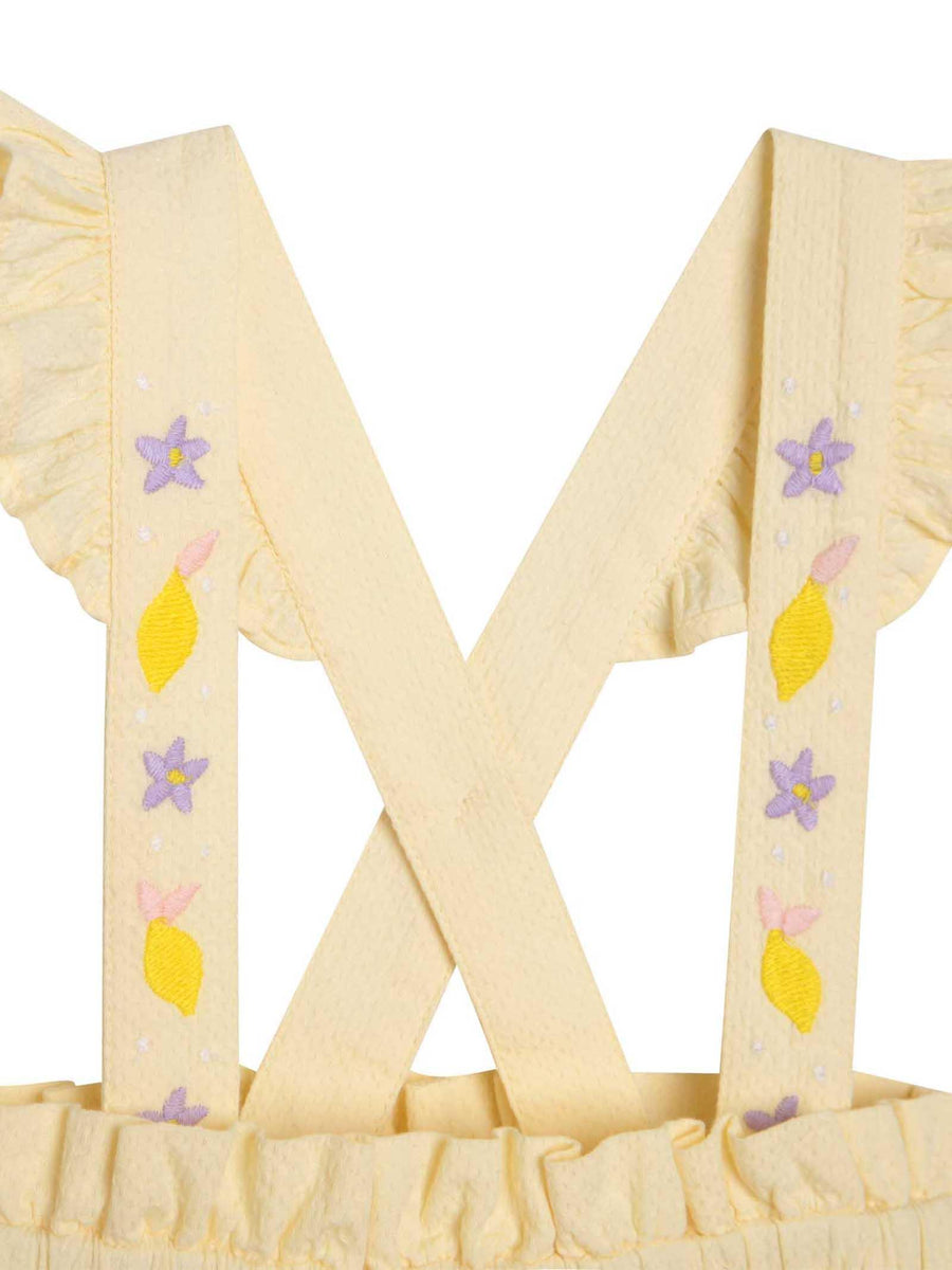 Gonna con bretelle gialla Y03003 GIALLO Carrement Beau 