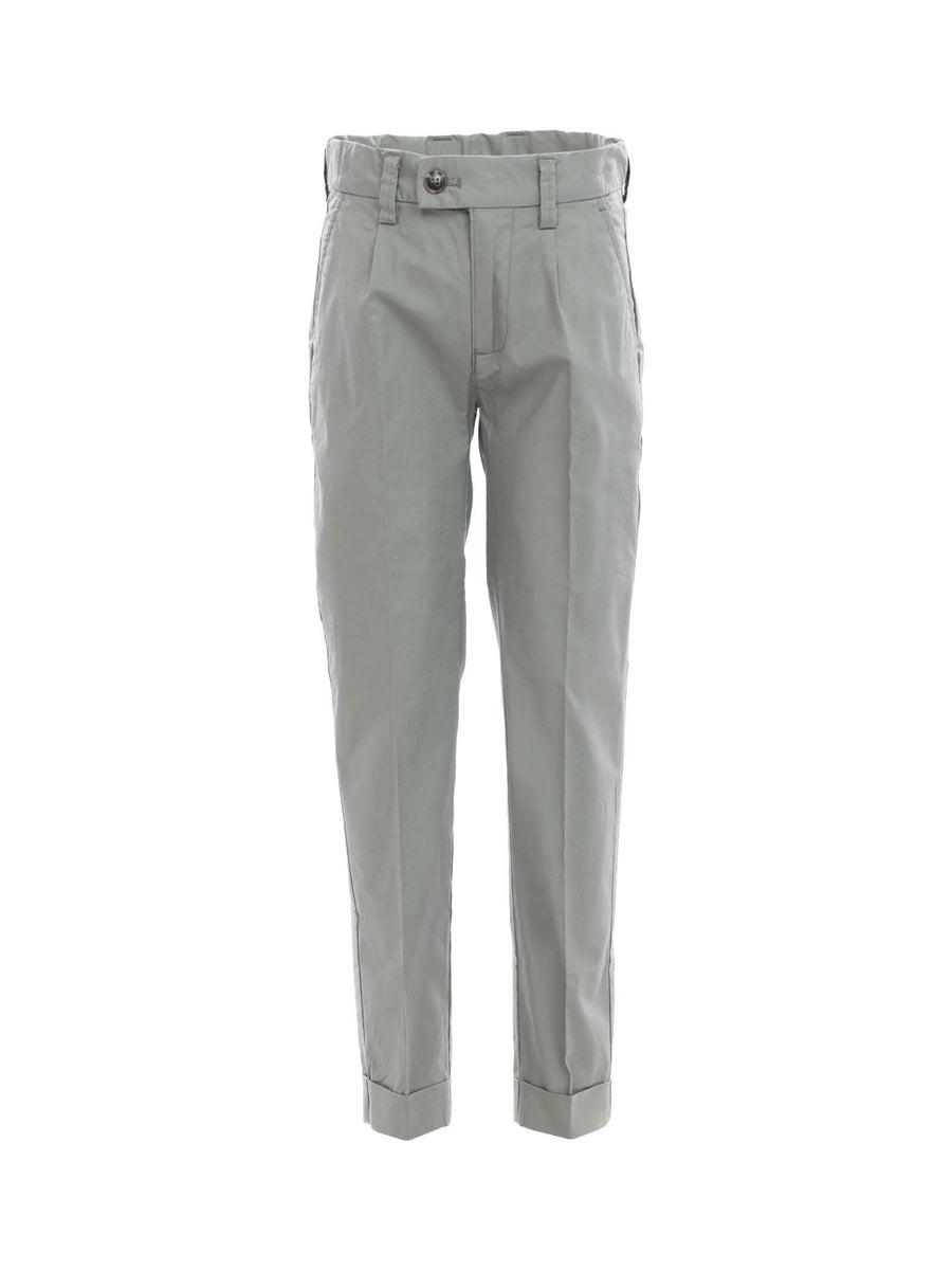 Pantaloni lunghi in cotone verde militare PTD4109J MALVA Dan John 