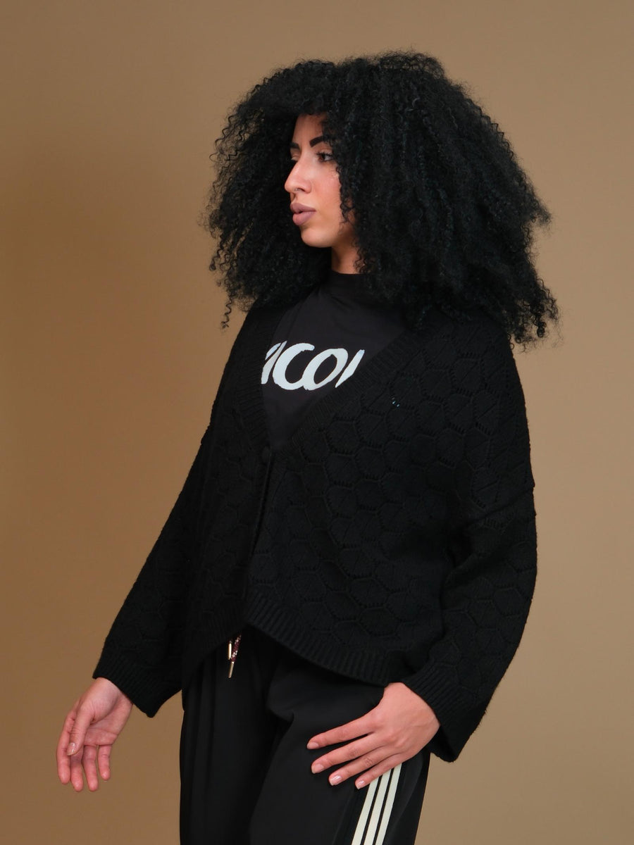 Cardigan traforato Armoire nero 5R271 NERO Armoire 