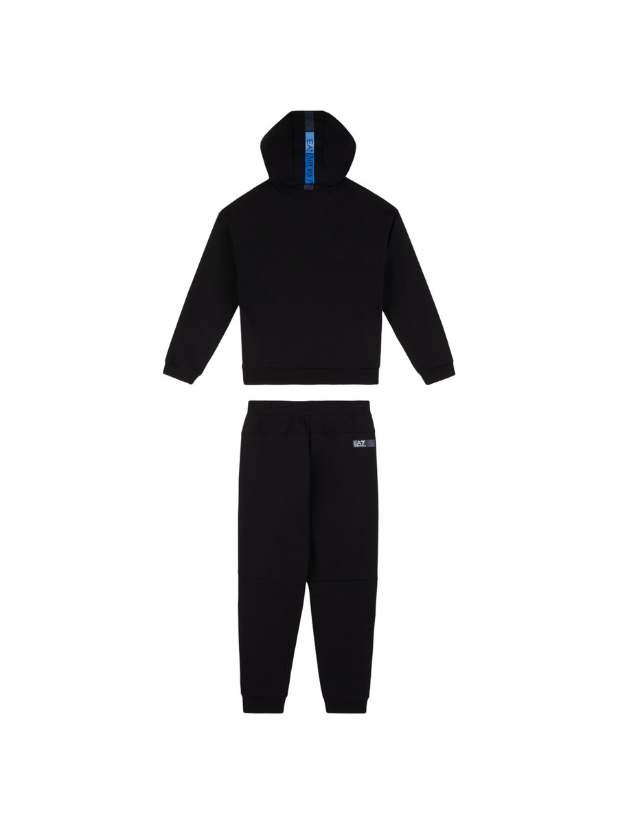 Tuta Armani EA7 nera con dettagli azzurri 6DBV58BJEXZ 1200 Armani EA7 