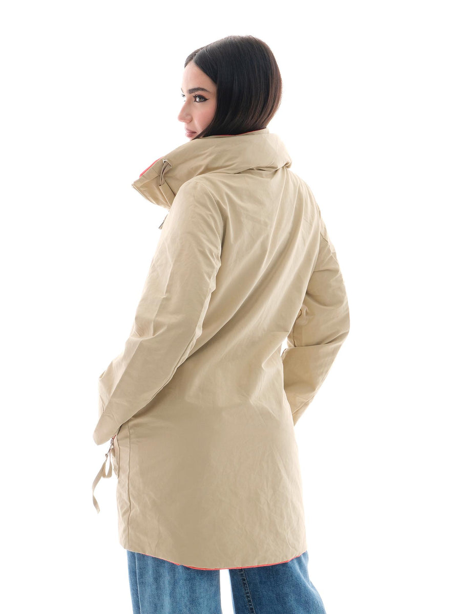 Parka reversibile Rino e Pelle "Maxime" beige MAXIME CAMEL/CORAL Rino & Pelle 