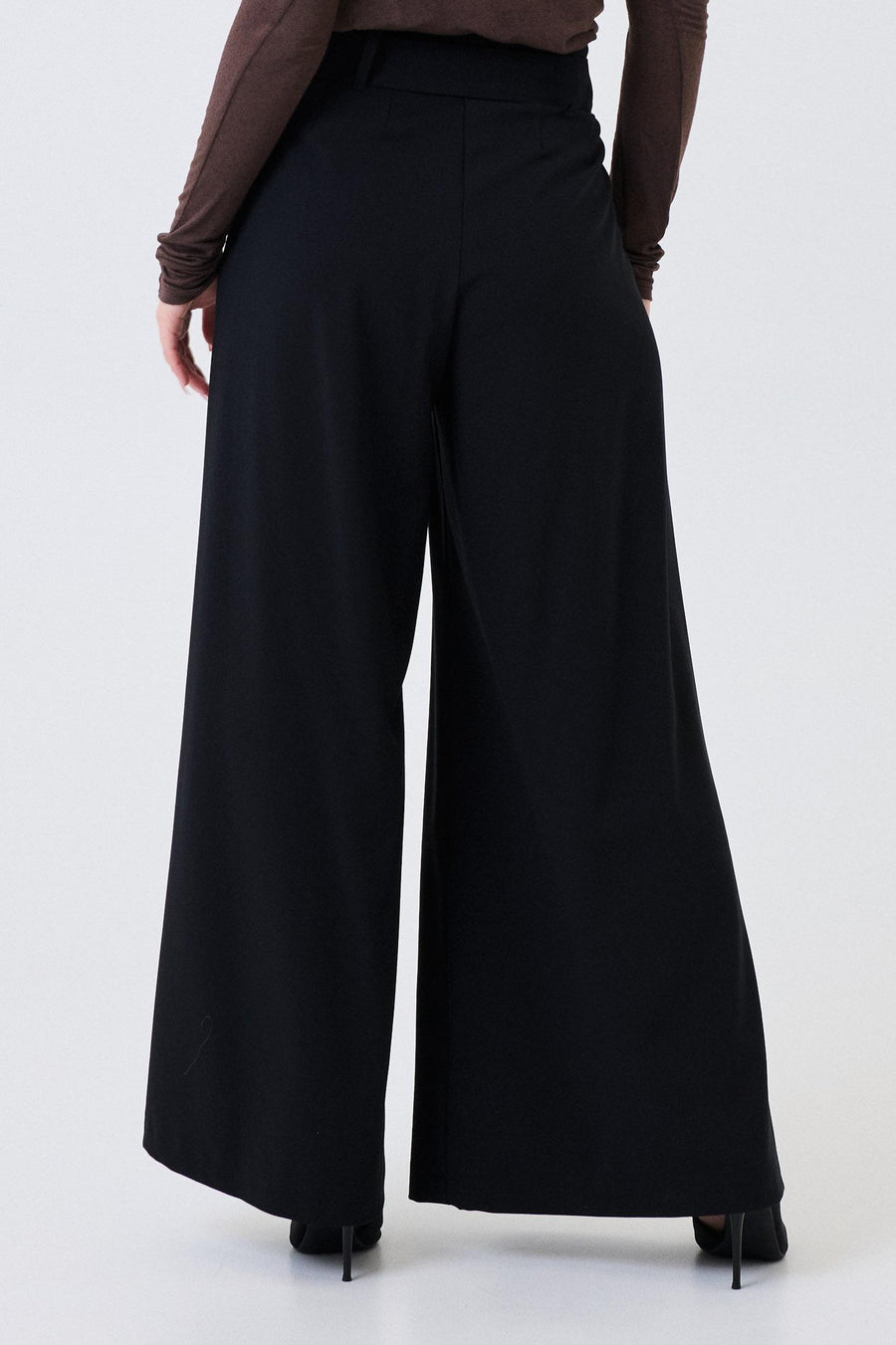 Pantalone a palazzo Armoire nero con pinces 25549 NERO Armoire 