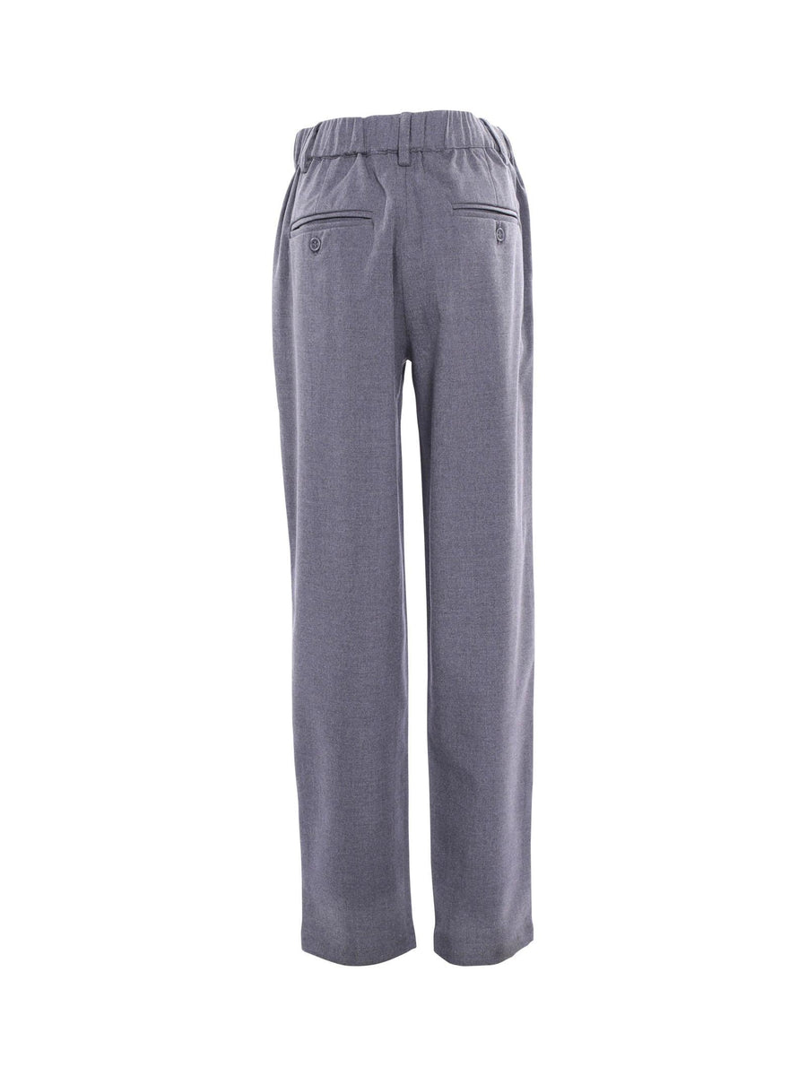 Pantalone Trussardi Grigio coulisse in vita con pences TBA24043PA GREY Trussardi 