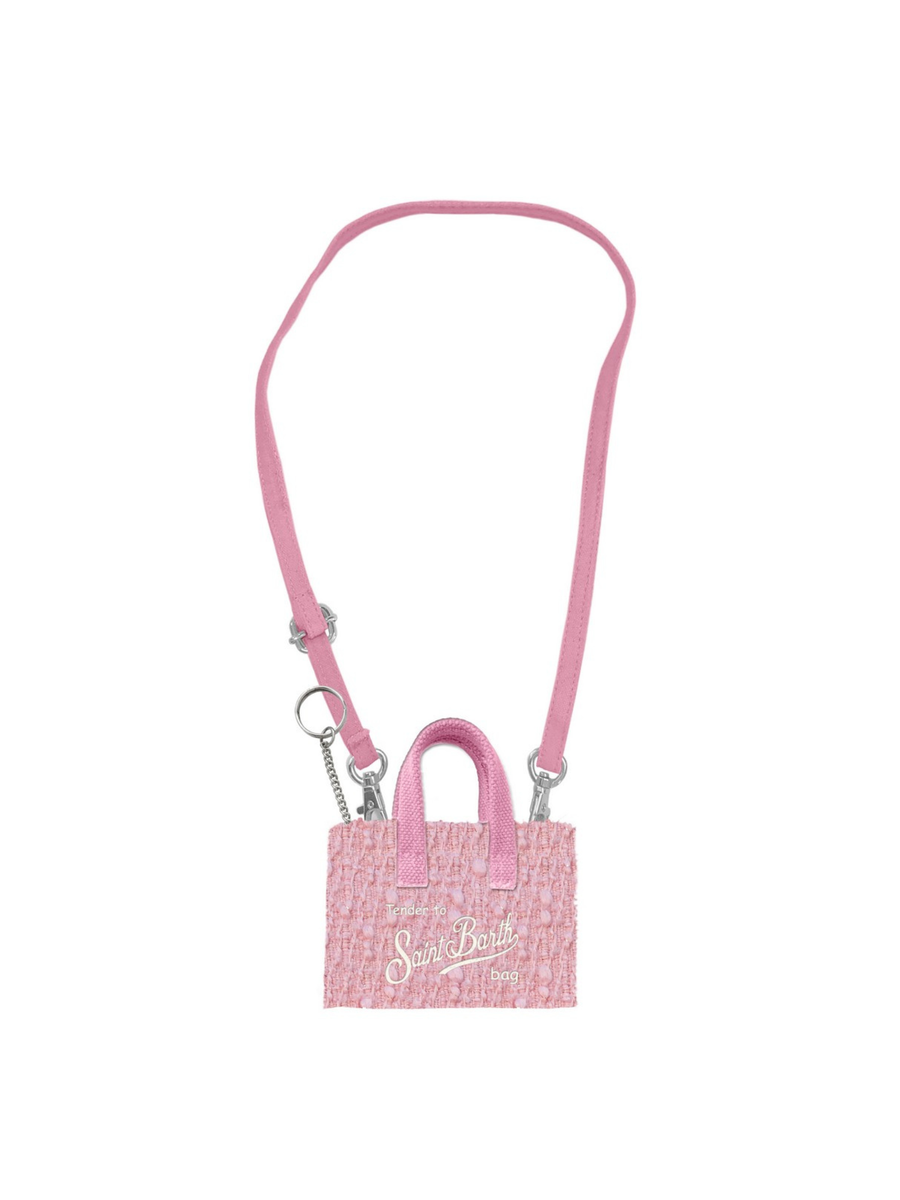 Portachiavi tweed w 20 Saint Barth rosa KEYB002 00398G MC2 SAINT BARTH 