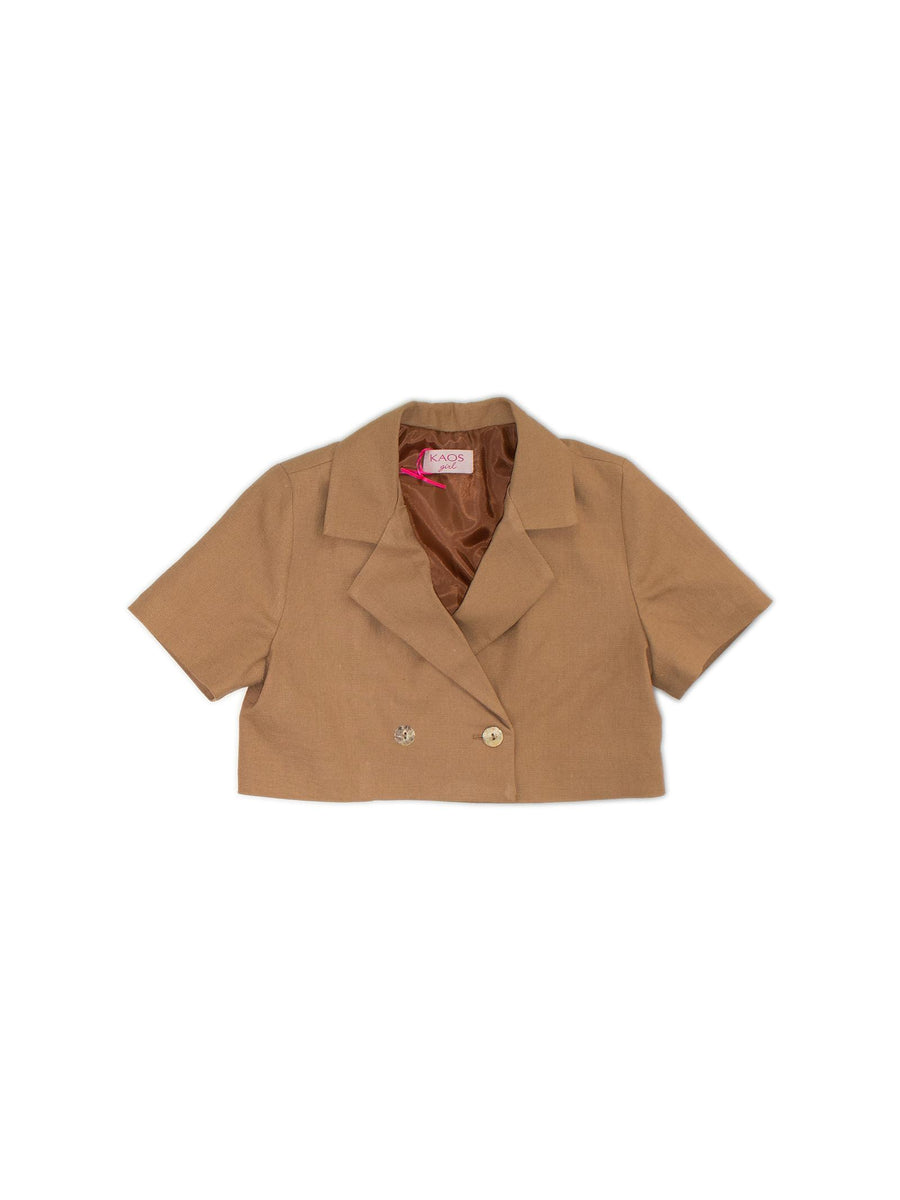 Giacca corta cammello KS137 MORO kaos 