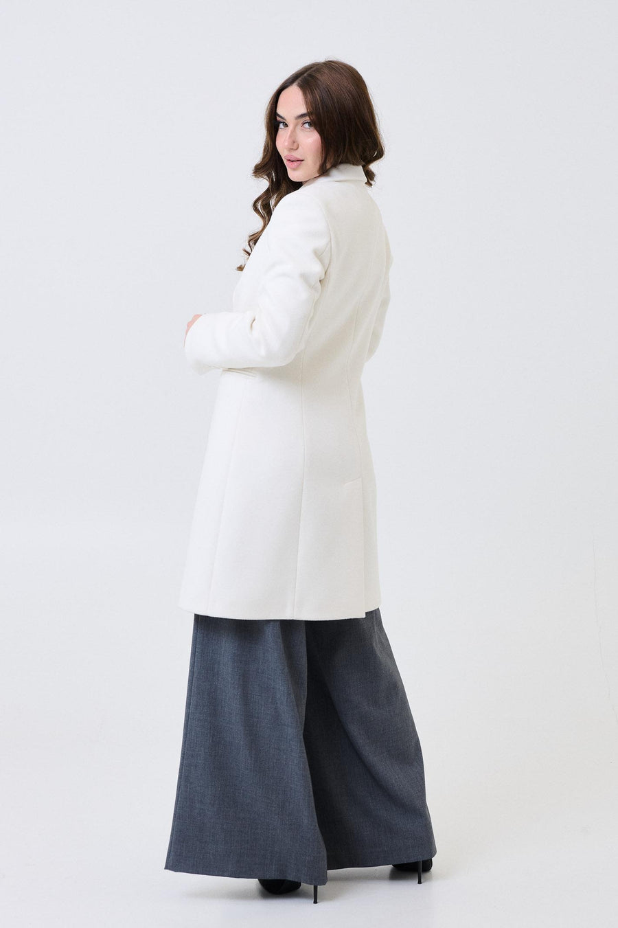 Cappotto monopetto Armoire bianco panna 70330 PANNA Armoire 