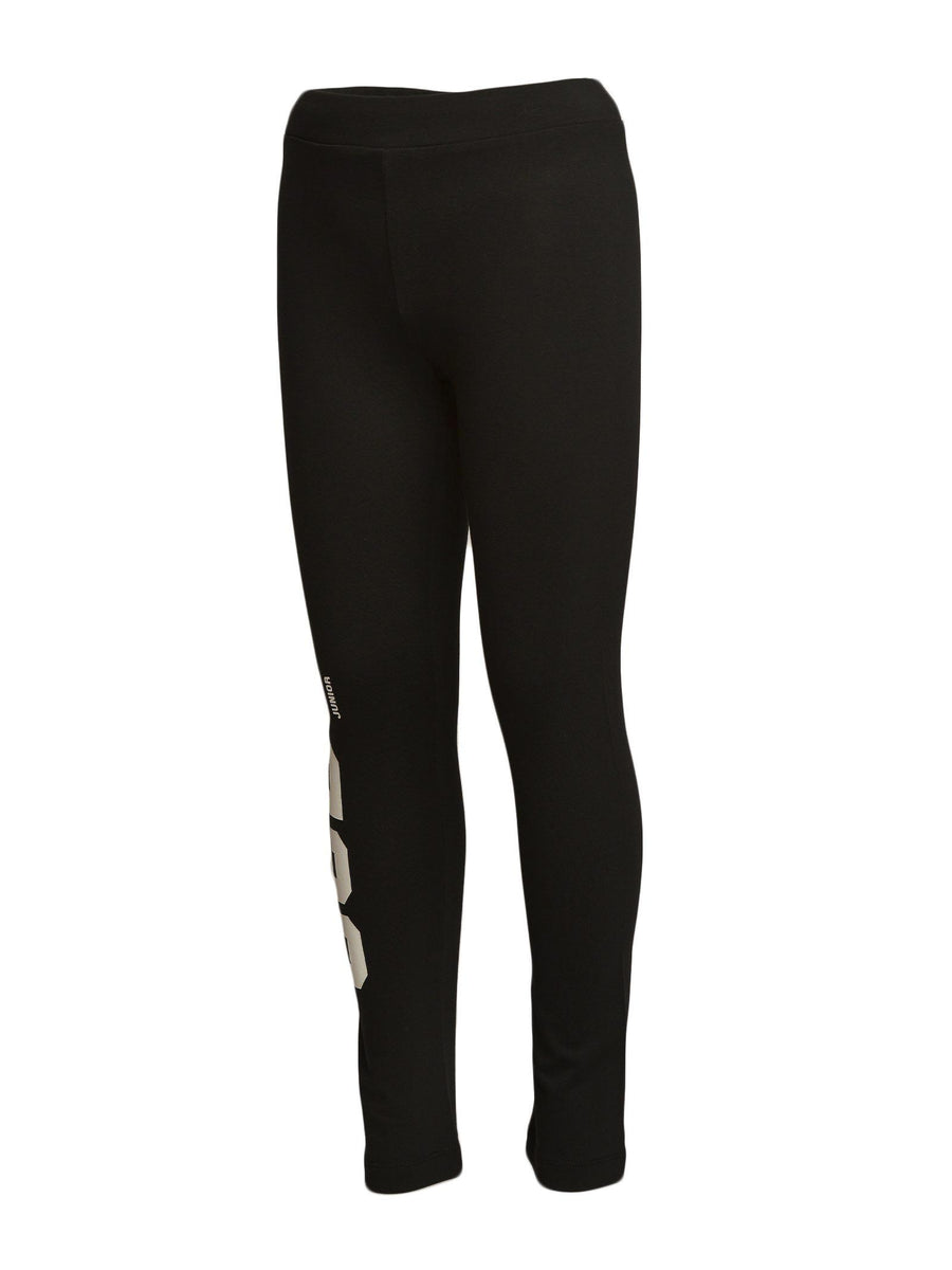Leggings nero con stampa Gcds DDP003LBA29 60100 GCDS 