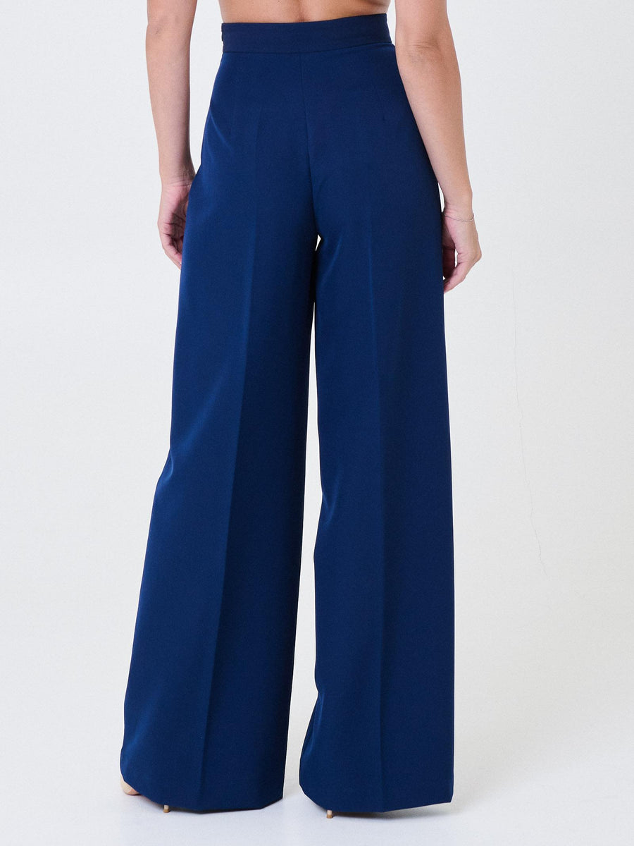 Pantalone ampio Silence Limited blu navy SLPA019GOLD NAVY Silence Limited 