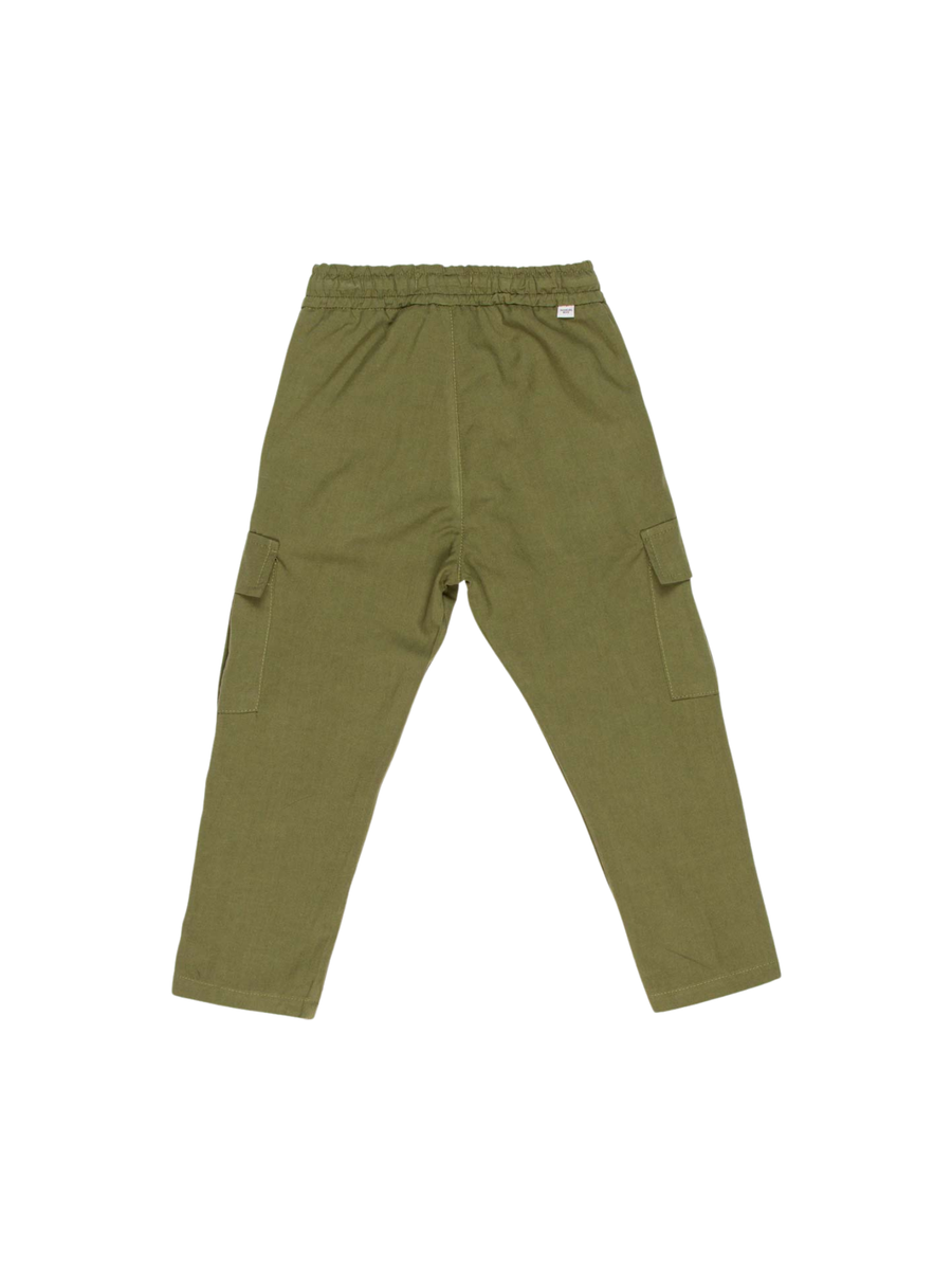 Pantaloni Manuel Ritz verde militare con tasche cargo laterali MR3043 MIL Manuel Ritz 