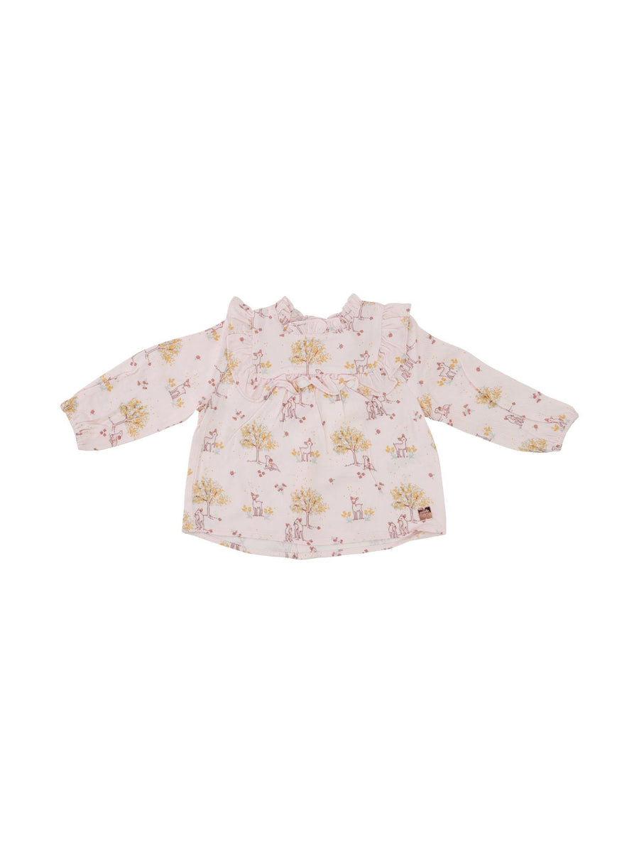 Blusa rosa con stampa all over Y05185 ALBI Carrement Beau 