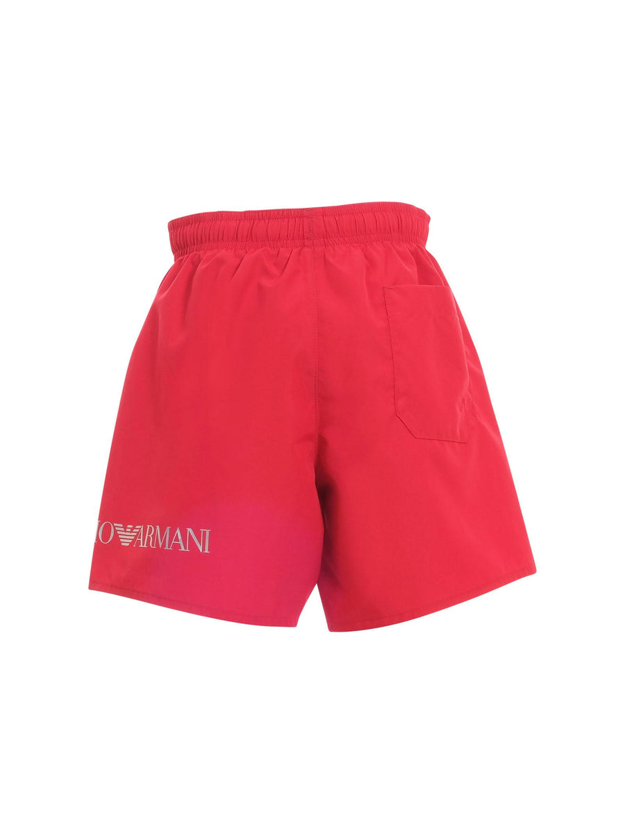 Costume Armani EA7 rosso con logo lettering laterale 7B000109 M5023 Armani EA7 