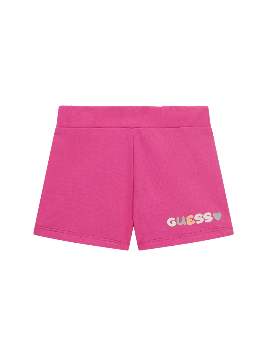 Shorts Guess fucsia con stampa glitterata K5GD08KA6R4 G6V7 Guess 